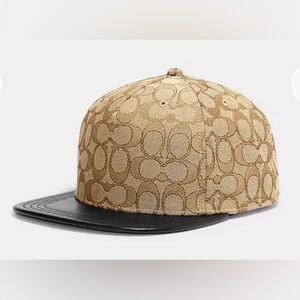 Coach Signature Jacquard Flat Brim Hat - unisex